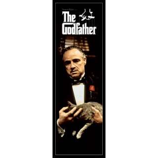 Godfather Cat DOOR POSTER Marlon Brando Coppola Mafia  