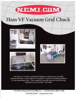 NEMI Haas VF4 Vacuum Grid Chuck Package CNC Milling  
