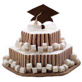 Honor Roll Scroll Graduation Cake