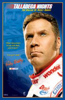 Talladega Nights RICKY BOBBY NASCAR Poster Will Ferrell  