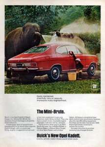1968 Buick Opel Kadett Mini Brute Original Color Ad  
