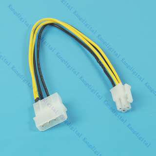 P3 4 Pin Power Supply to P4 12V Converter Cable Adapter  