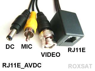 SAMSUNG RJ 11E Cable to BNC / MIC / DC Adaptor  