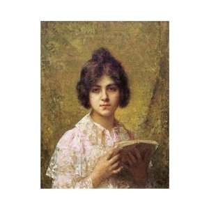  Alexei Harlamoff   Young Woman Holding A Book Canvas