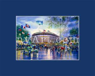Yankee Stadium Watercolor Reproduction Picture  Brand New