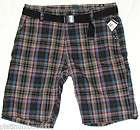 ZOO YORK New $50 Galway Plaid Shorts With Belt Size 32  