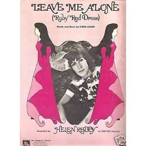  Sheet Music Leave Me Alone Helen Reddy 109 Everything 