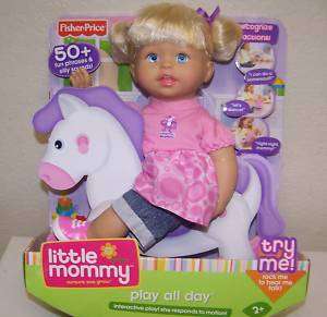 FISHER PRICE LITTLE MOMMY INTERACTIVE PLAY ALL DAY DOLL  
