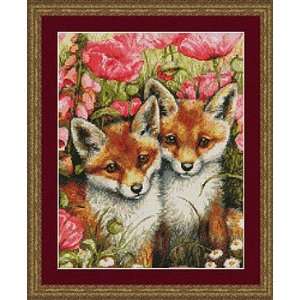  Little Foxes   Cross Stitch Pattern Arts, Crafts & Sewing