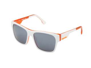 New Diesel Unisex Sunglasses DL 0012 DL0012 24C White and Orange Grey 