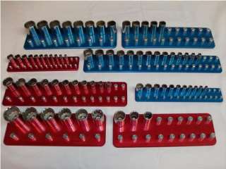 Billet Aluminum Socket Organizer Set Tool Holders/Trays  