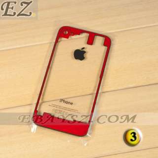   4S Transparent glass Rear Back Cover Housing Case Replacement MN 0122