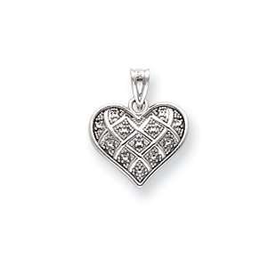   cut Quilted Heart Pendant   Measures 16.3x19.4mm   JewelryWeb Jewelry