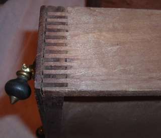 Antique Oak Spool/Thread Cabinet Goffs Best Braid 3 Drawer Case/Chest 