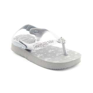 HAVAIANAS Baby Chic Gray Shoes Infant Baby Toddler SZ 6  