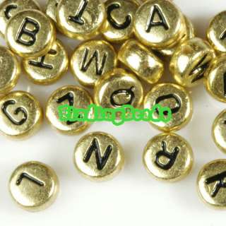 NEW FREE SHIP letter alphabet Beads acrylic choose DIY  