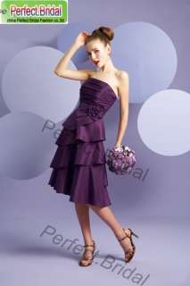 Party Cocktail Homecoming Bridesmaid Dress Wedding Gown Bridal Evening 