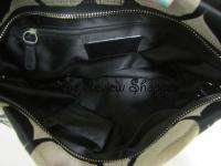 Coach 12871 Carly Signature Shoulder Bag Purse Black  