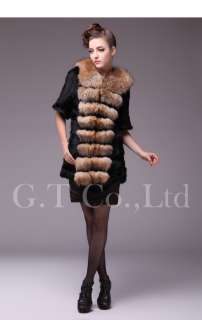 0462 women rabbit fur coat coats garment overcoat outwear clothes 