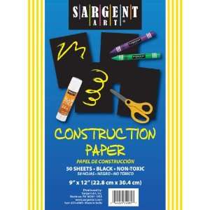  Sargent Art 23 4085 50 Count Black Construction Paper 