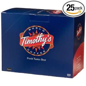 Timothys World Coffee K Cups Cinnamon Grocery & Gourmet Food