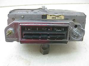 1964 Chevy Impala AM push button radio 0815  