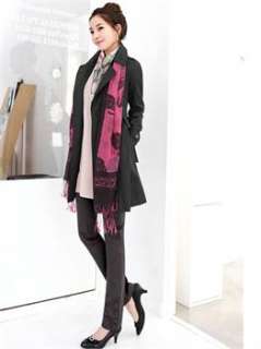 Charming Double breasted Trench Waistband Slim cut Jacket/Coat 2 