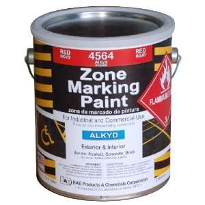  RAE 4564 01 Red Alkyd Zone Marking Paint 1 Gallon