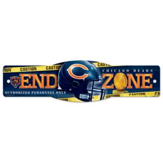 CHICAGO BEARS 17 X 4 1/2 END ZONE WALL SIGN NEW  