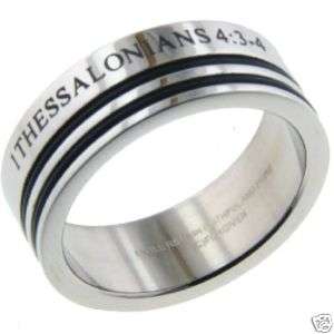 Thessalonians Purity Ring Stainless Steel SIZE 7  