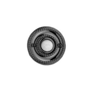  Baldwin 4850.151 Beaded Doorbell Button, Antique Nickel 