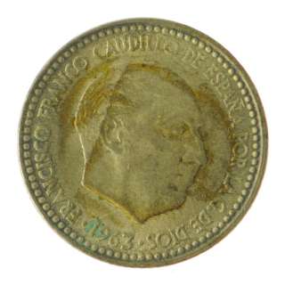 1963 63   Spain   Franco   1 Peseta   Coin   4278  