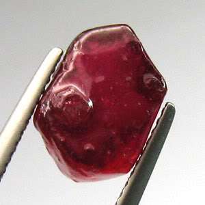 15CT 11x8mm EXCELLENT NATURAL RED RUBY ROUGH FACET VS  