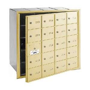4B+ Horizontal Mailbox   20 A Doors (19 usable)   Sandstone   Front 