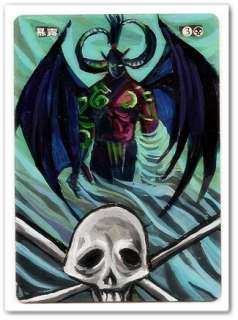 Unmask Japanese Altered Painted Demon Hunter WOW Mtg  