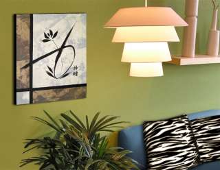   Orchid Painting   Contemporary Zen Art   Beige Black Brown Grey  