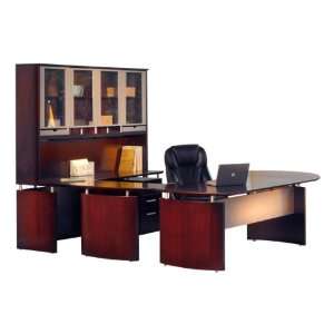  Napoli Series U Shaped Desk w/ Hutch (63 L) Office 