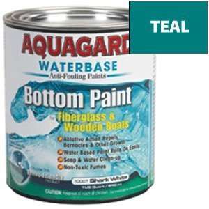 Aquagard Waterbased Anti Fouling Bottom Paint   1Qt   Teal 