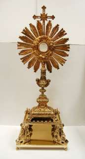 Fine 100 year old Monstrance together with Angel Tabor  