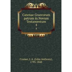   in Novum Testamentum. 4 J. A. (John Anthony), 1793 1848 Cramer Books