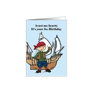  Happy Birthday Pirate for 5 year old Card Toys & Games