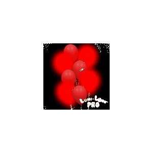  Lumi Loons Balloon Lights, Lighted Red Balloons, White 