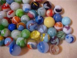 103 Old Marbles Assorted Kinds, Colors, Sizes, Makers  