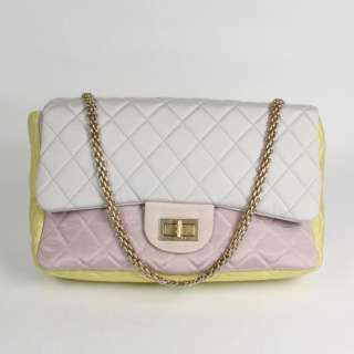 Auth Chanel Multi colore Nylon Classic Flap Shoulder Bag Handbag 