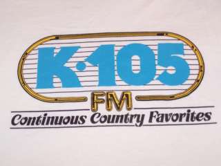 K105 FM Country Radio WQXK Youngstown OHIO T Shirt   XL  