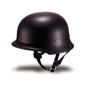  DOT German Flat Black Motorcycle Helmet (S) Automotive