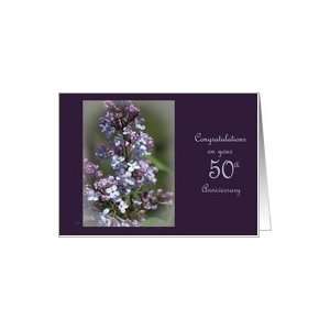  50th wedding anniversary Lilac Card Health & Personal 