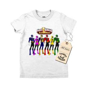 Power Rangers Samurai Custom T shirt  