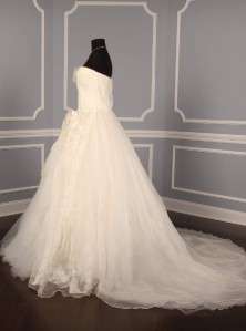 Vera Wang 111311 Freida Silk Tulle Strapless Couture Bridal Wedding 