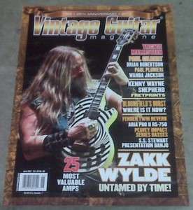 Vintage Guitar Magazine (June 2011) Zakk Wylde  
